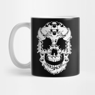 Pug Skull Halloween Gift For Pug Lovers Mug